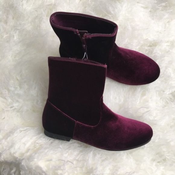 Art Class Paris Velvet Fashion Boots Burgundy New - Picture 4 of 6